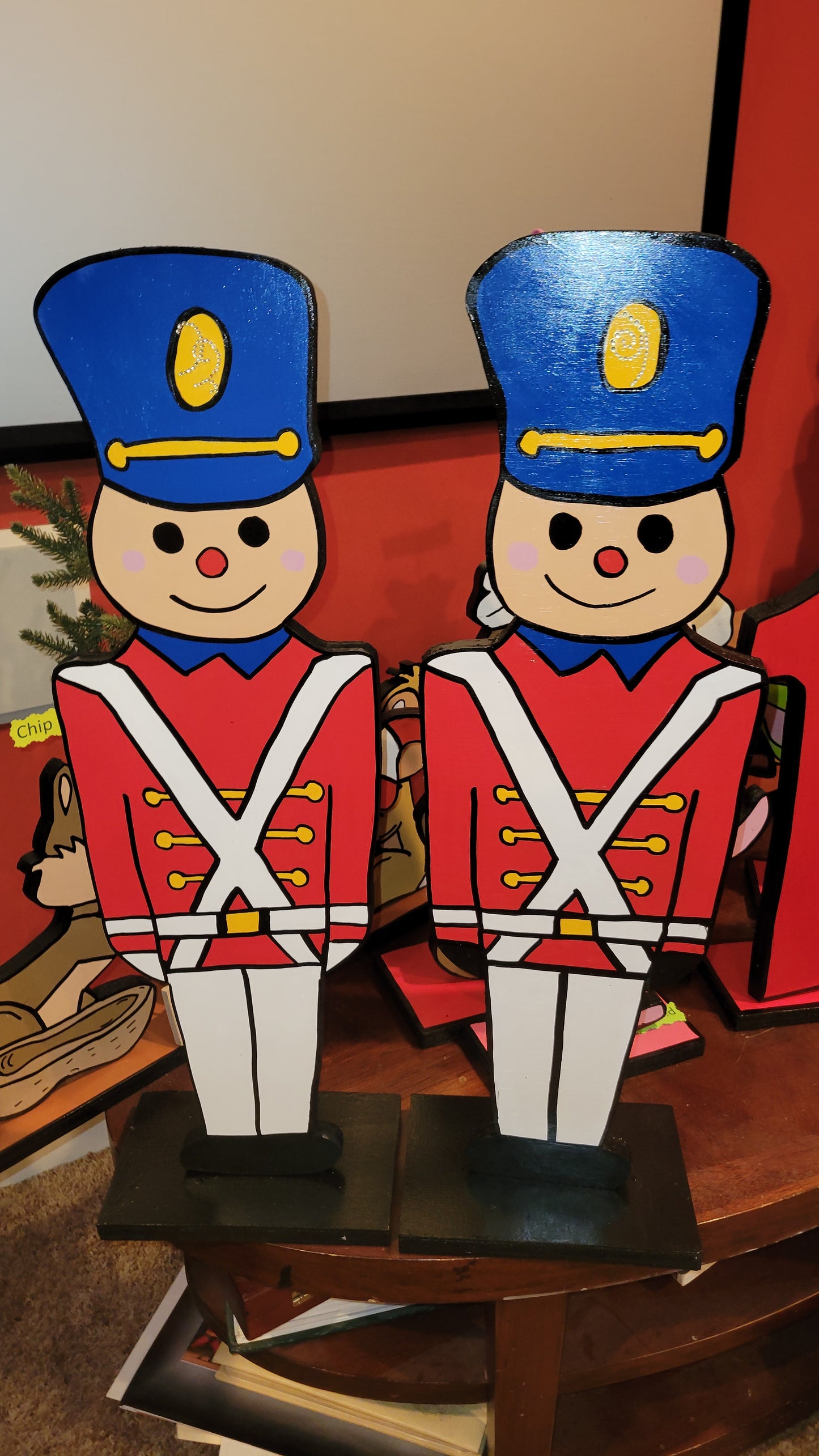 Toy soldiers, set of 2  Christmas yard art