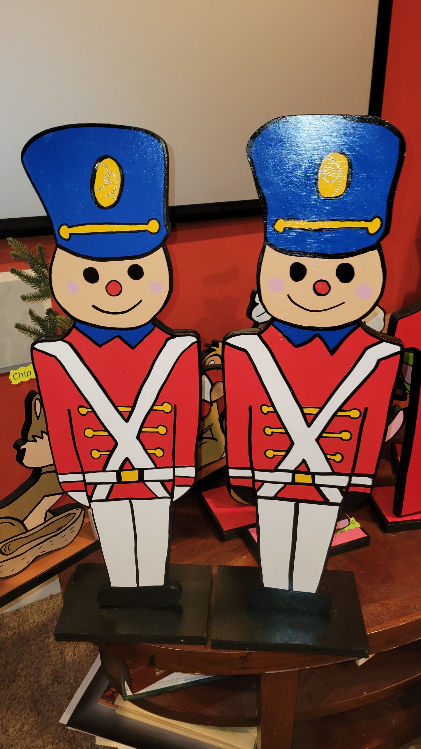 Toy soldiers, set of 2  Christmas yard art