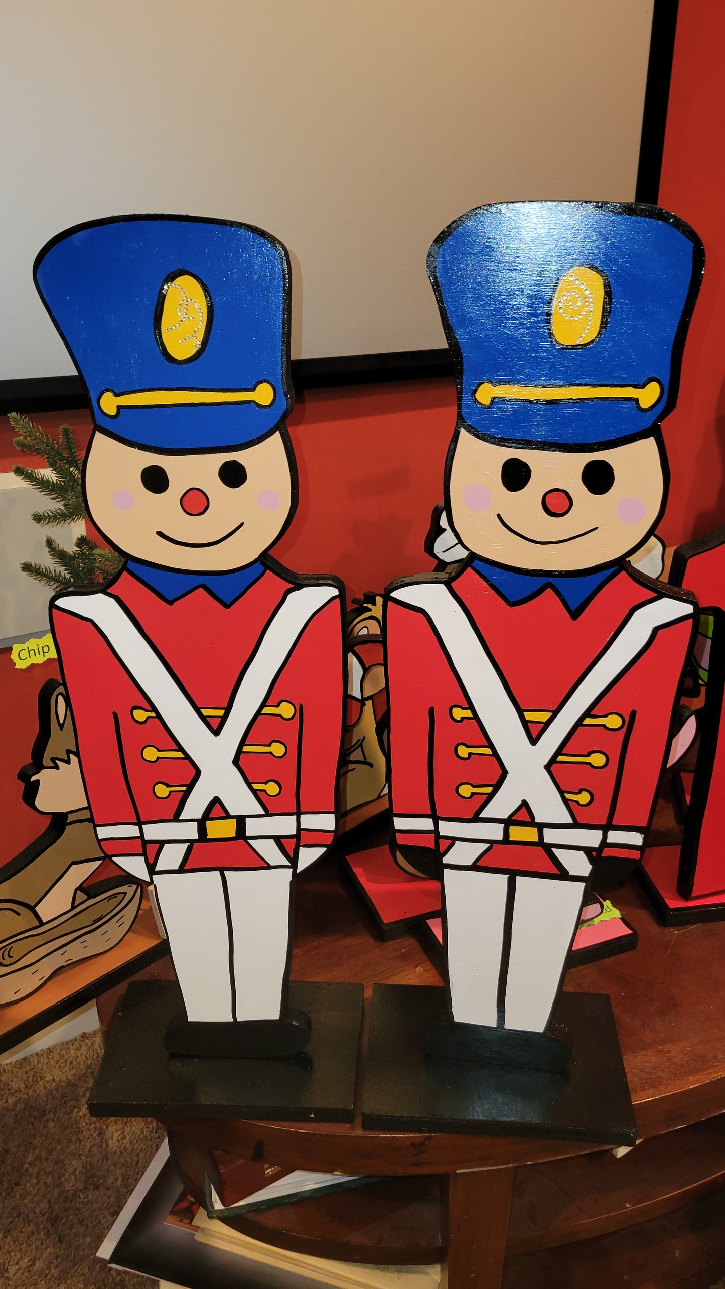 Toy soldiers, set of 2  Christmas yard art