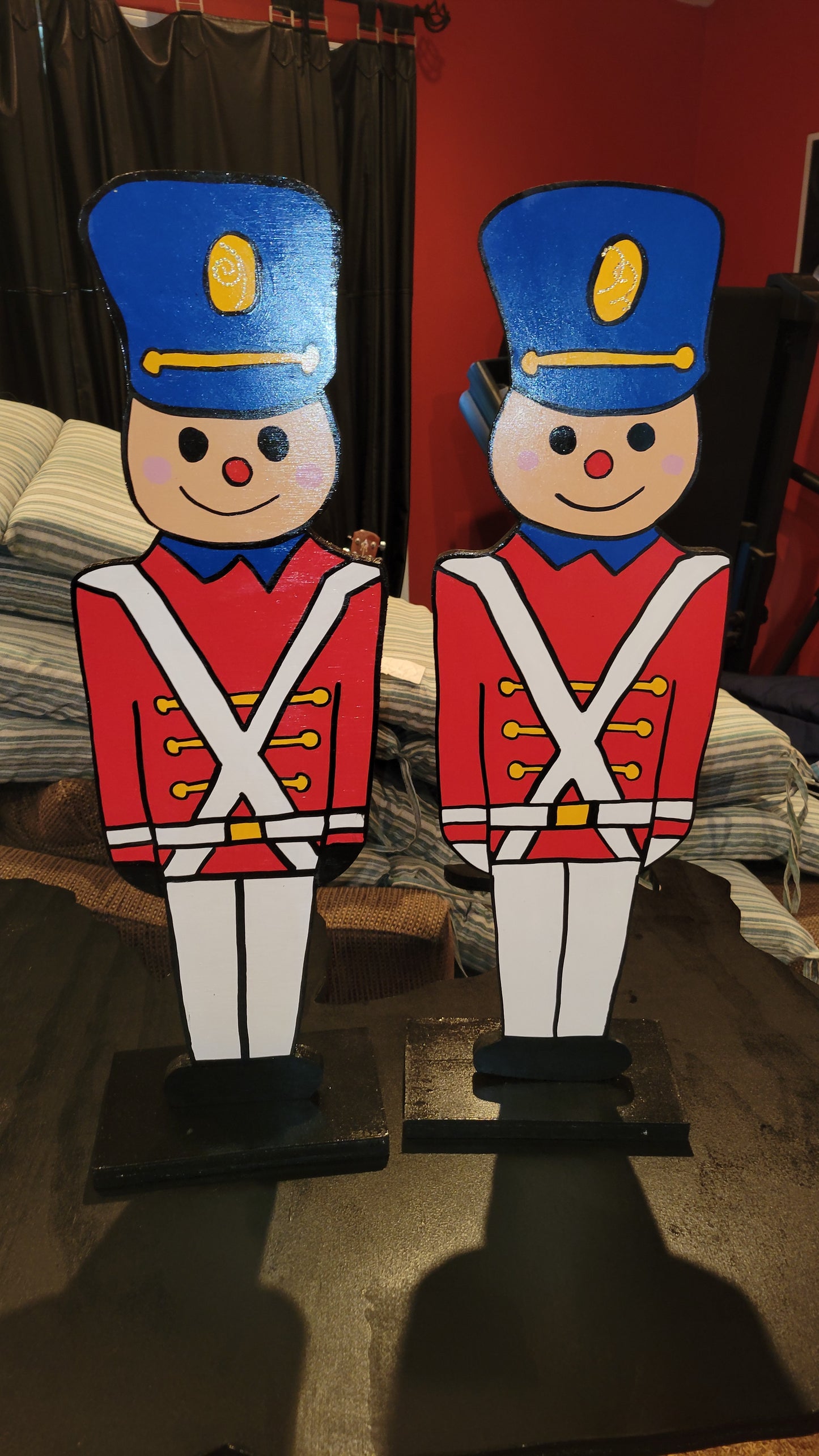 Toy soldiers, set of 2  Christmas yard art