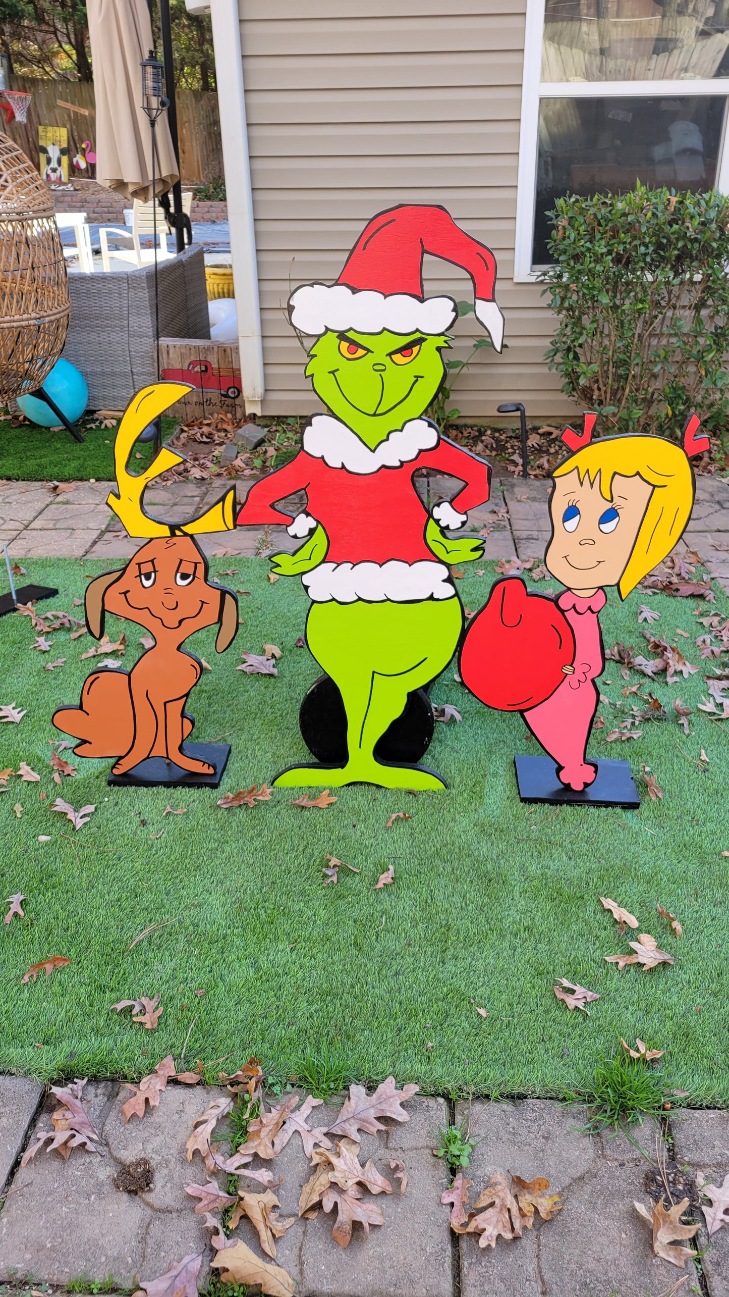 Grinch set lifesize