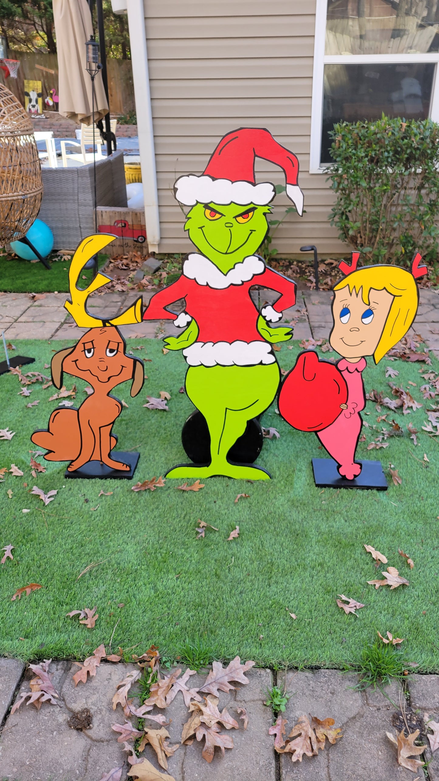 Grinch set lifesize