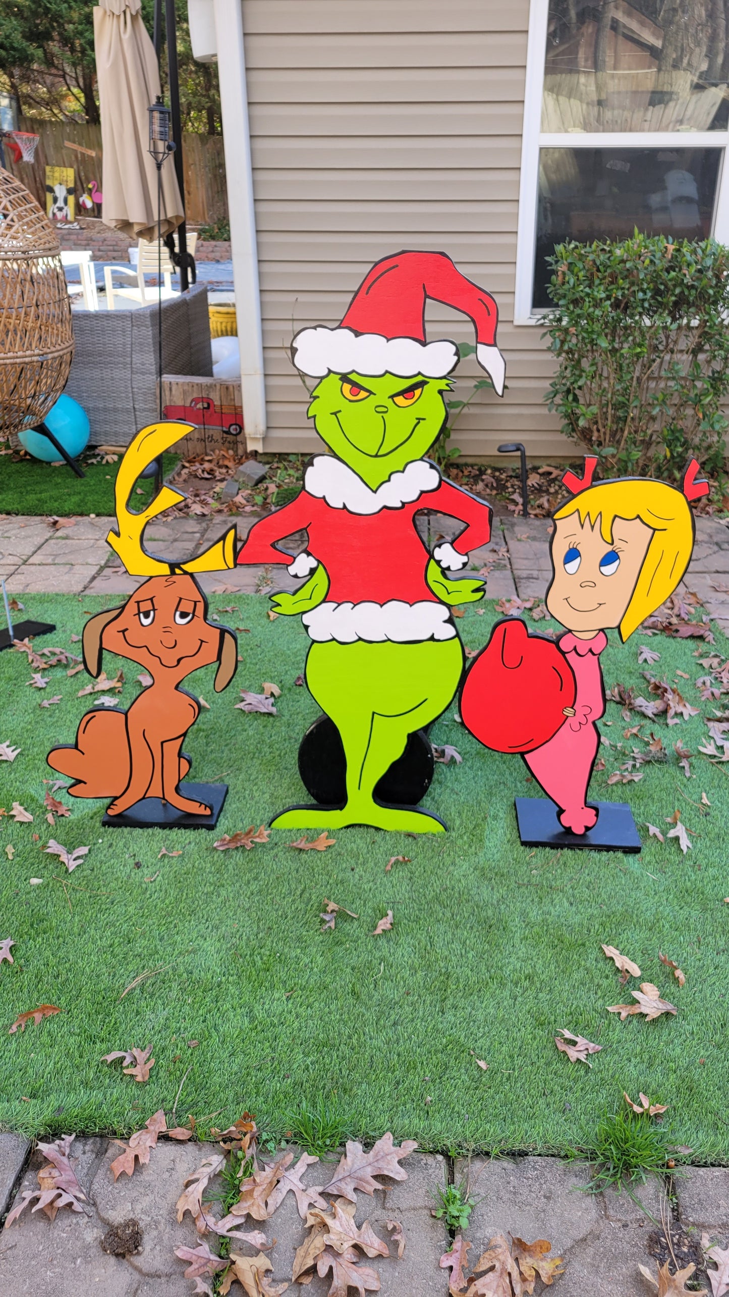 Grinch set lifesize